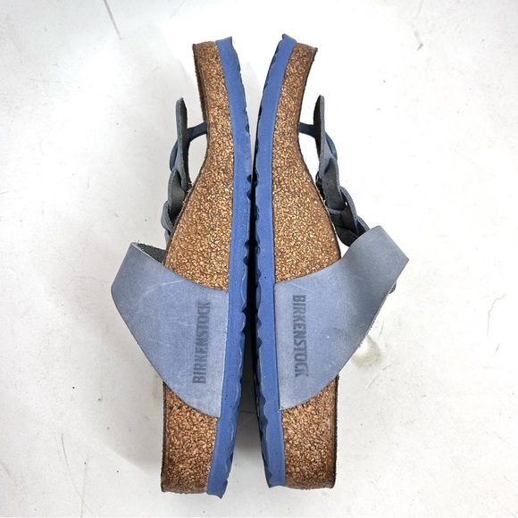 Birkenstock Gizeh Braided Thong Sandal Size 37 US 6-6.5 Regular Slide Dusty Blue - Picture 8 of 10